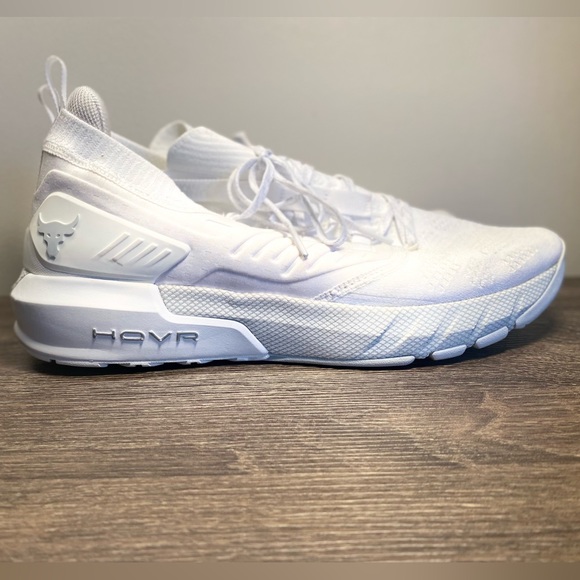 Under Armour Men's Project Rock 3 White Halo Grey - Picture 3 of 10